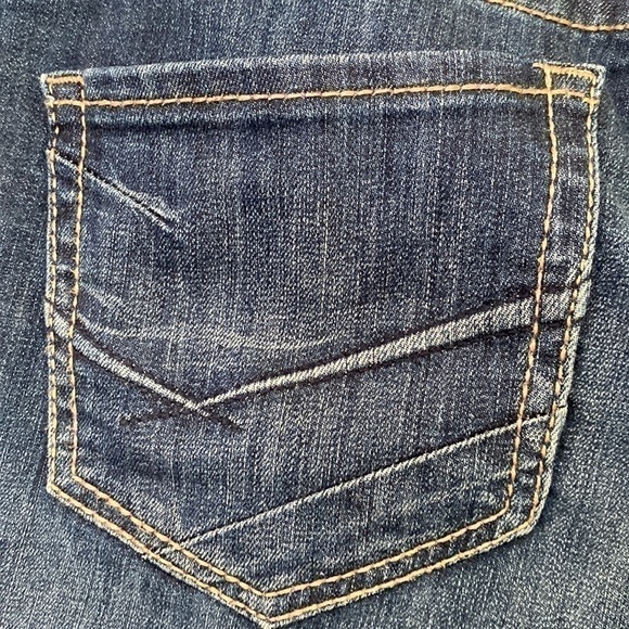 BKE Payton Bootcut Stretch Dark Wash Mid Rise BUCKLE Jeans 27L 27x33 1/2 Long - Picture 8 of 16